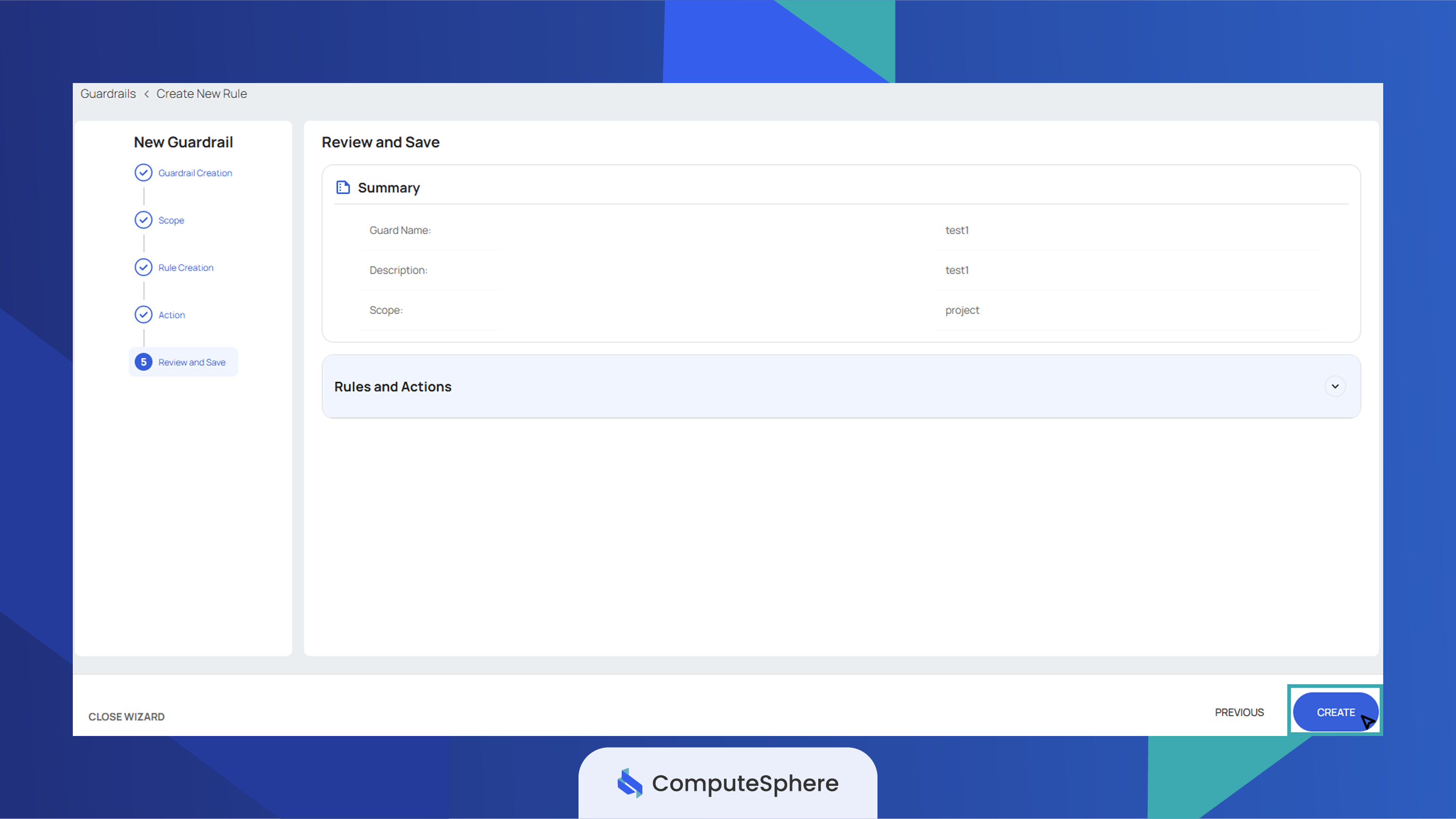 Review and create